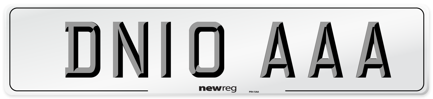 DN10 AAA Number Plate from New Reg
